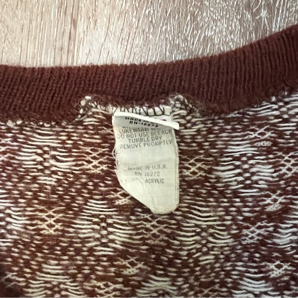 Vintage Sweater Vest Brown Basket Weave Fashion Knits Academia - Picture 5 of 10